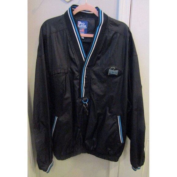 Carolina Panthers Jacket Vintage Pro Player NFL Pullover Windbreaker Size XXL 2X - Picture 2 of 11